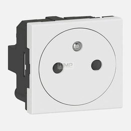 MOSAIC Gniazdo 2P+Z 16 A - 250V- zaciski automatyczne - 2 modułowe - Biały Legrand 278111L