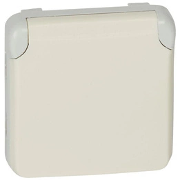 PLEXO55 Gniazdo pojedyncze 2P+Z SCHUKO BIAŁE/ ECRU 16A-250V~ Legrand 069640