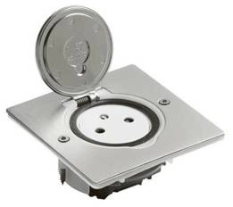 Gniazdo podłogowe IP44 kwadratowe INOX Legrand 089700