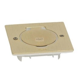 Pokrywa gniazda podłogowego, pojedyncza, kwadratowa, Brąz Legrand 089710