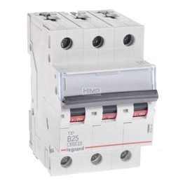 Wyłącznik nadprądowy 3P B25A 6kA AC S303 TX3 Legrand 403404