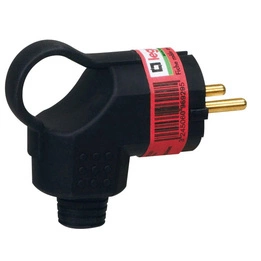 Wtyczka gumowa 2P+Z - 16 A - IK08 - UNISCHUKO - zaciski śrubowe - boczne wyjście przewodu Legrand 096929