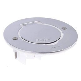 Pokrywa gniazda podłogowego, pojedyncza, okrągła, INOX Legrand 089701
