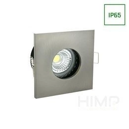 FIALE IV GU10 OCZKO GU10 250V IP65 82x82x52mm SREBRNY kwadrat.