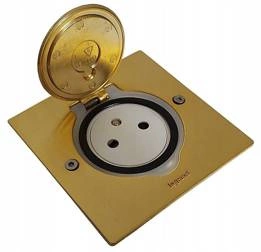 Gniazdo podłogowe IP44 kwadratowe MOSIĄDZ Legrand 089710